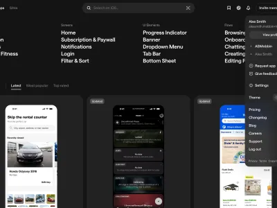 Mobbin — Design скриншот интерфейса