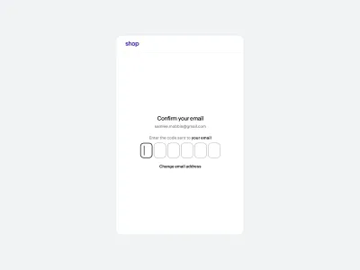 Shop — E-commerce скриншот интерфейса