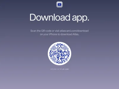 Atlas Card — Fintech скриншот интерфейса