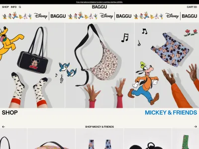 BAGGU — E-commerce скриншот интерфейса