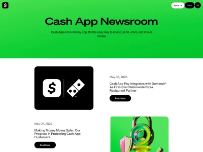 Cash App — Fintech скриншот интерфейса