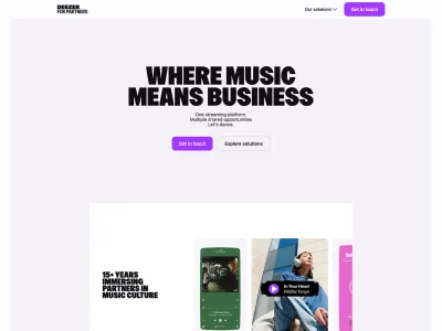 Deezer — Entertainment скриншот интерфейса