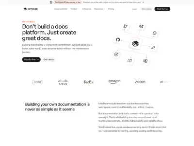 GitBook — Developer Tools скриншот интерфейса