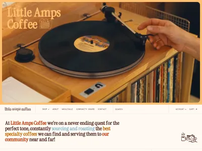 Little Amps Coffee — Food & Drink скриншот интерфейса