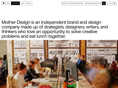 Mother Design — Design скриншот интерфейса