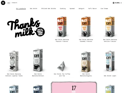 Oatly — Food & Drink скриншот интерфейса