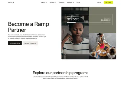 Ramp — Fintech скриншот интерфейса