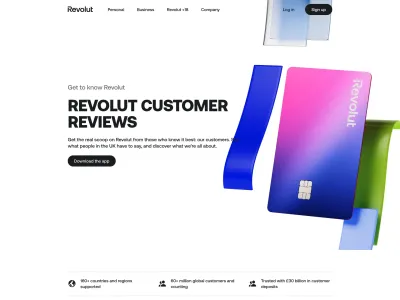 Revolut — Fintech скриншот интерфейса