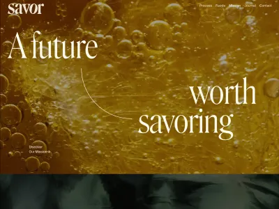 Savor — Food & Drink скриншот интерфейса