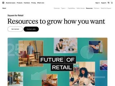 Square — Fintech скриншот интерфейса