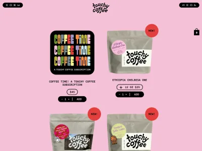 Touchy Coffee — Food & Drink скриншот интерфейса