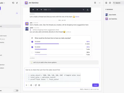 Threads — Social скриншот интерфейса
