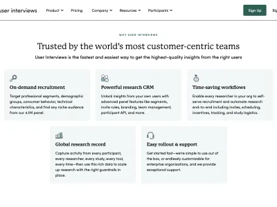 User Interviews — Design скриншот интерфейса