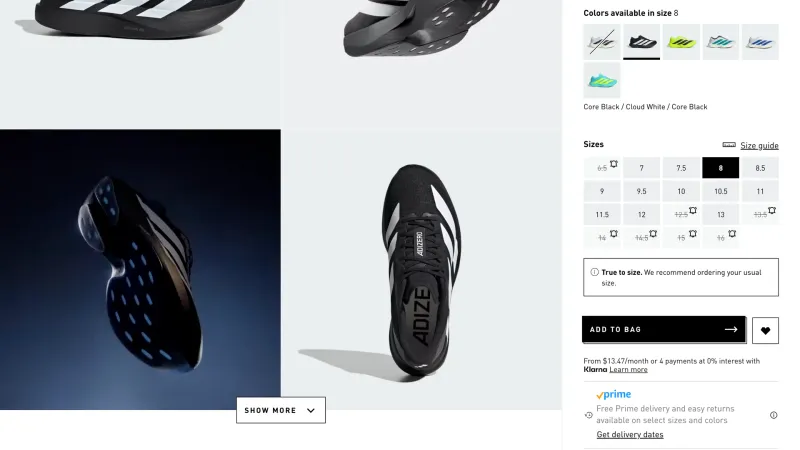 Adidas — E-commerce, интерфейс, скриншот 4/151