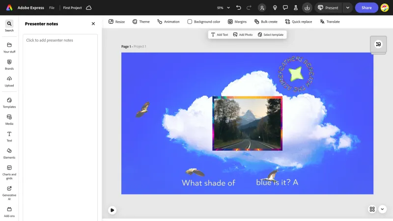 Adobe Express — Design, интерфейс, скриншот 4/595