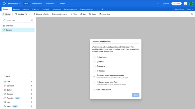Airtable — Productivity, интерфейс, скриншот 1/668