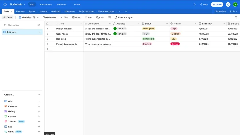 Airtable — Productivity, интерфейс, скриншот 6/668