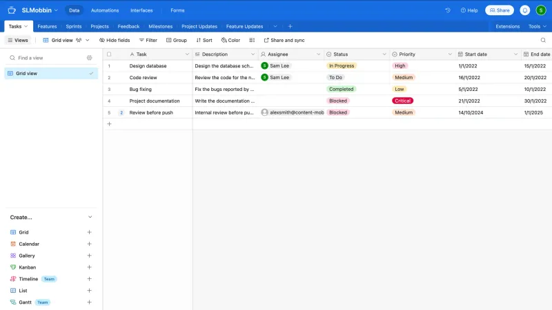 Airtable — Productivity, интерфейс, скриншот 7/668