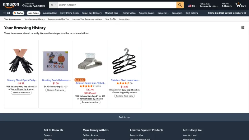 Amazon — E-commerce, интерфейс, скриншот 7/454