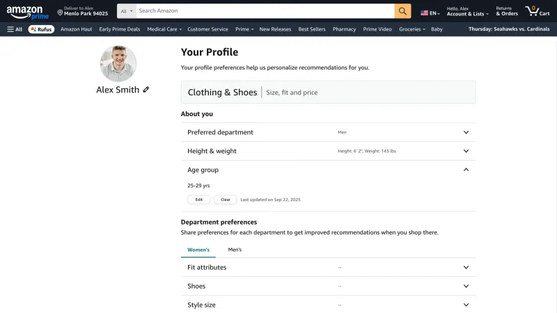 Amazon — E-commerce, интерфейс, скриншот 12/454