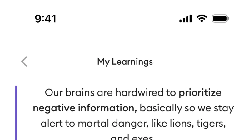 Stacked List — Ahead, Health UI
