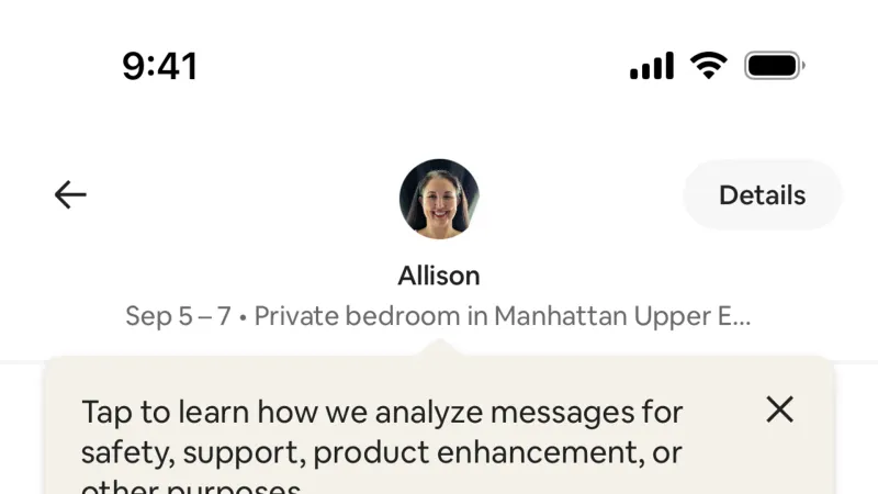 Top Navigation Bar — Airbnb, Travel UI