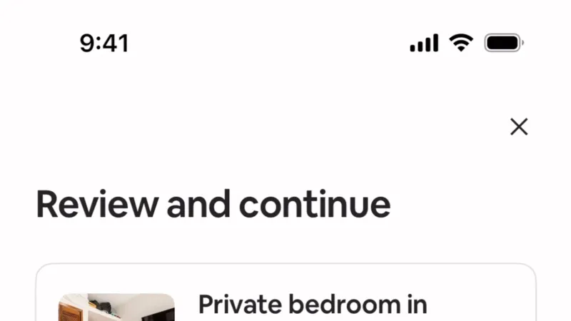 Progress — Airbnb, Travel UI