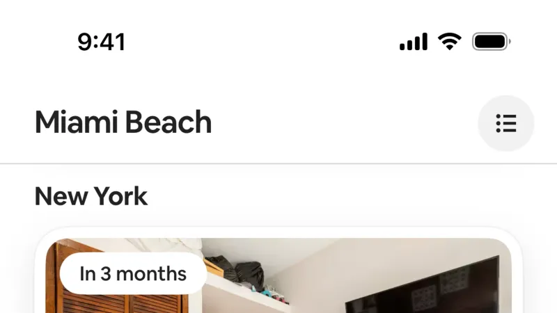 Timeline & History — Airbnb, Travel UI