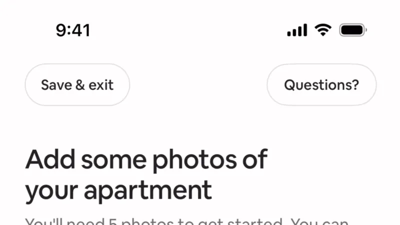 Upload & Download — Airbnb, Travel UI