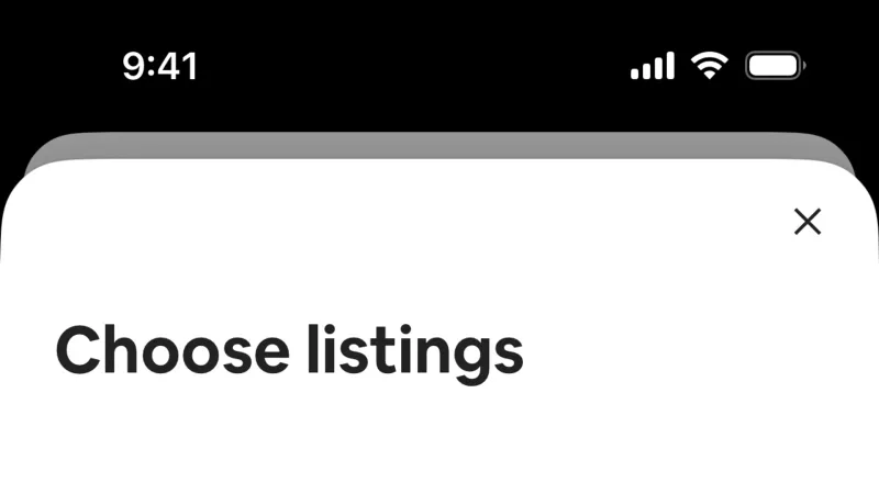 Select — Airbnb, Travel UI