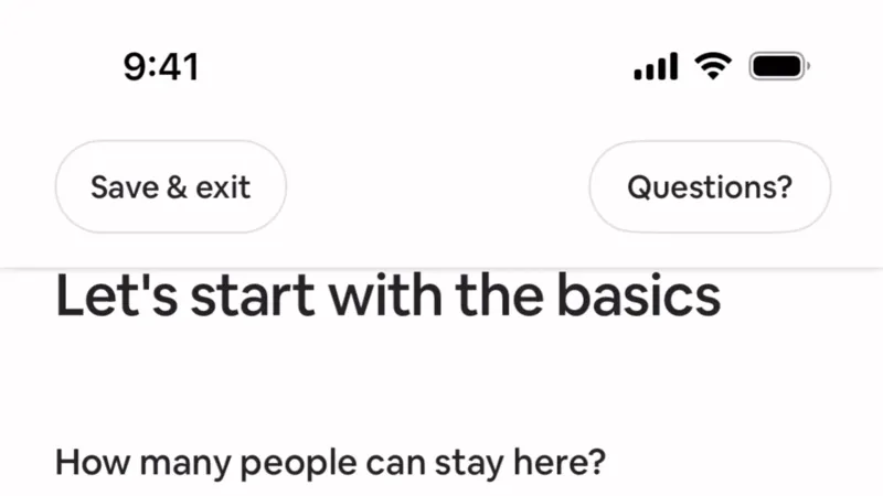 Stepper — Airbnb, Travel UI