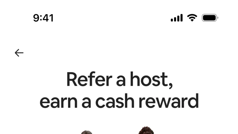 Invite & Refer Friends — Airbnb, Travel UI
