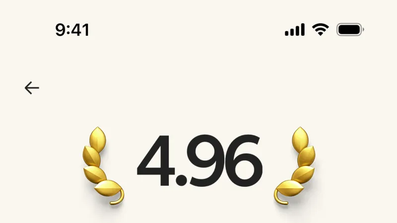 Reviews & Ratings — Airbnb, Travel UI