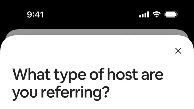 Invite & Refer Friends — Airbnb, Travel UI