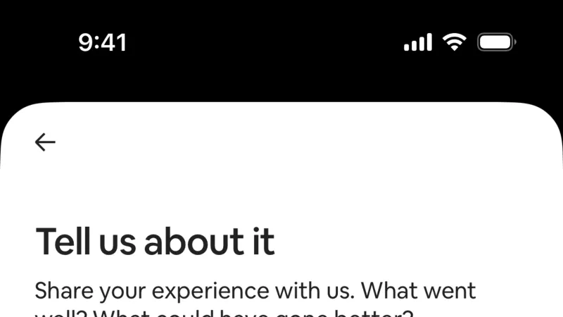 Feedback — Airbnb, Travel UI