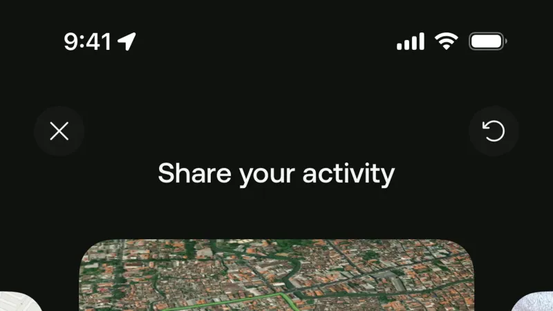 Share — AllTrails, Travel UI