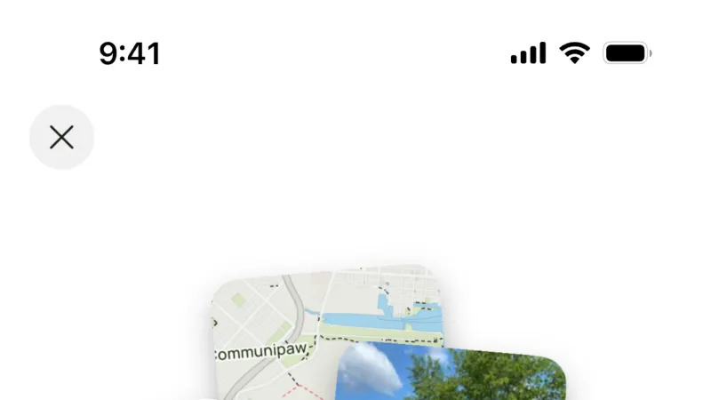 Upload & Download — AllTrails, Travel UI