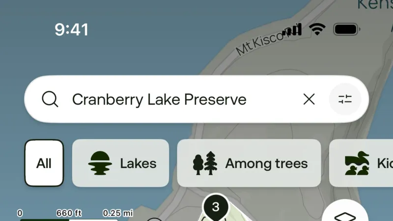 Map Pin — AllTrails, Travel UI