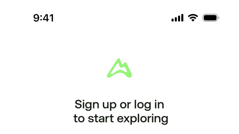 Welcome & Get Started — AllTrails, Travel UI