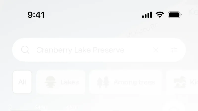 Floating Action Button — AllTrails, Travel UI