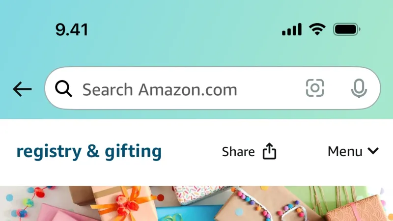 Bookmarks & Collections — Amazon Shopping, E-commerce UI