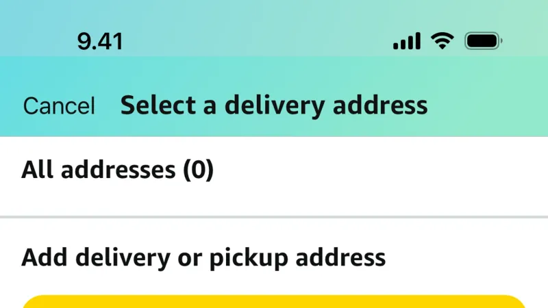 Button — Amazon Shopping, E-commerce UI