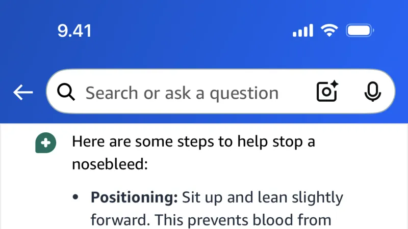 Floating Action Button — Amazon Shopping, E-commerce UI