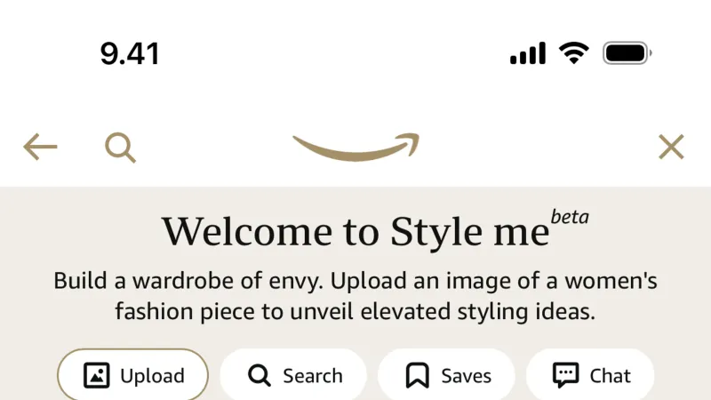 Save — Amazon Shopping, E-commerce UI