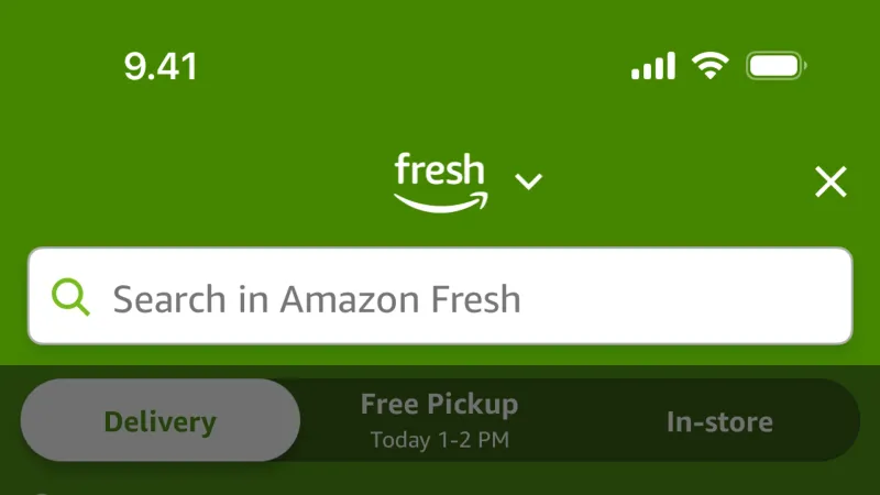 Schedule — Amazon Shopping, E-commerce UI