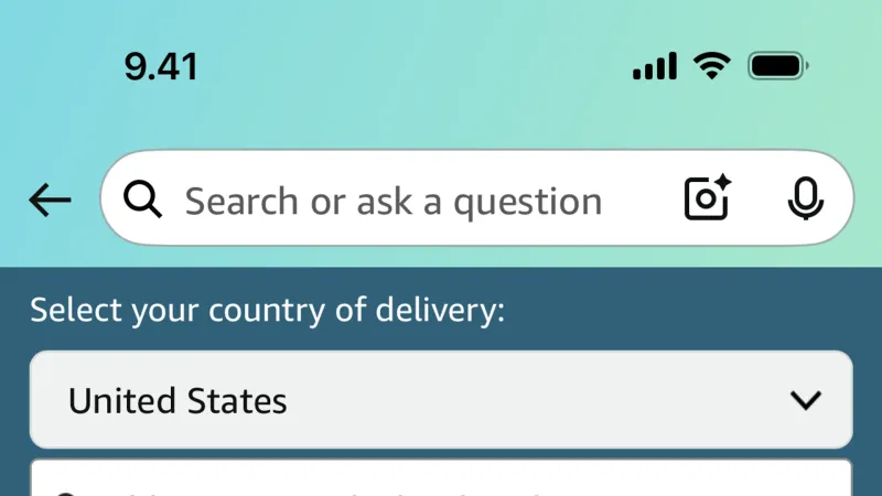 Map Pin — Amazon Shopping, E-commerce UI