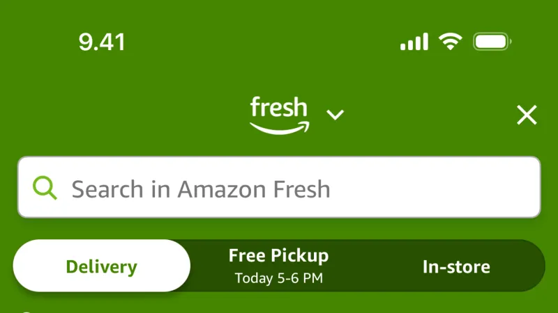 Banner — Amazon Shopping, E-commerce UI