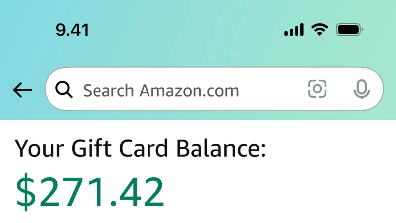 Wallet & Balance — Amazon Shopping, E-commerce UI