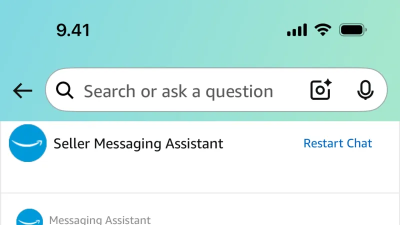 Chat Bot — Amazon Shopping, E-commerce UI