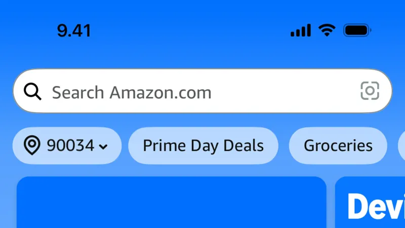 Welcome & Get Started — Amazon Shopping, E-commerce UI